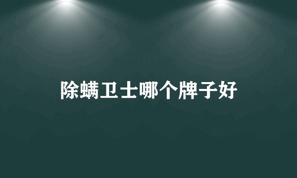 除螨卫士哪个牌子好