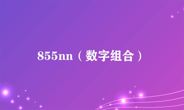 855nn(数字组合)