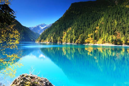 国庆假期九寨沟天还没亮就开始排队了,九寨沟的风景有多美?