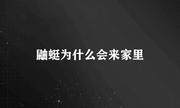 鼬蜓为什么会来家里