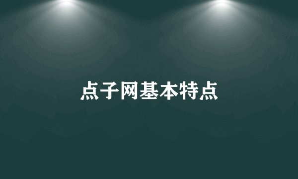 点子网基本特点