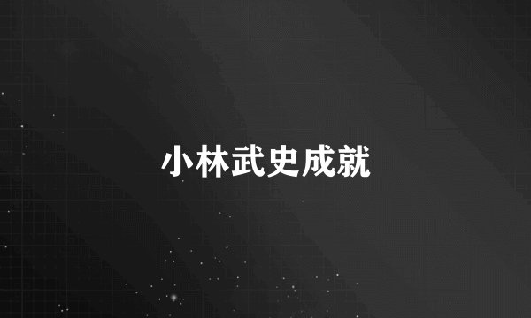 小林武史成就