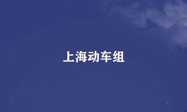 上海动车组