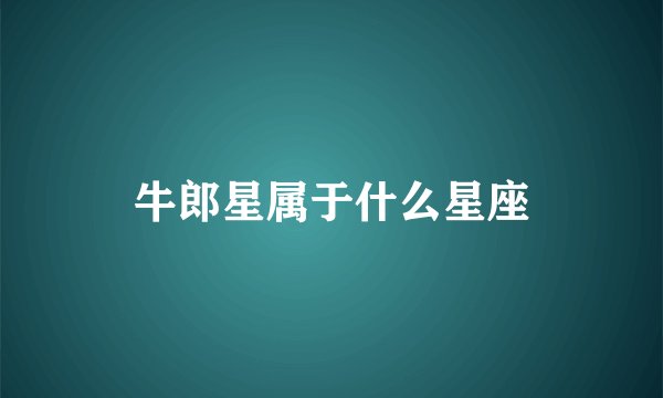 牛郎星属于什么星座