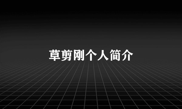 草剪刚个人简介