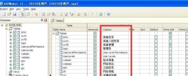 aspmaker如何生产中文后台