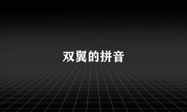 双翼的拼音