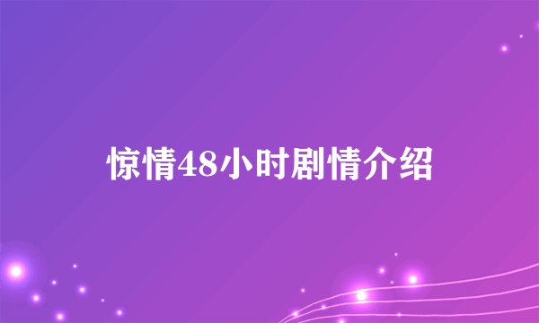 惊情48小时剧情介绍