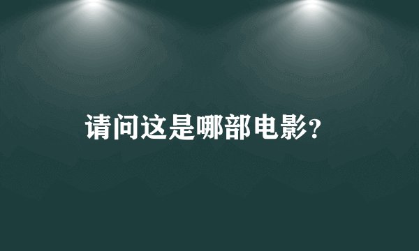 请问这是哪部电影？