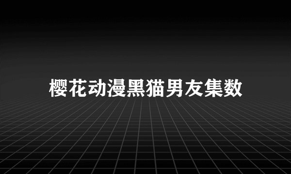 樱花动漫黑猫男友集数