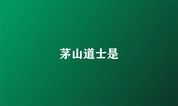 茅山道士是