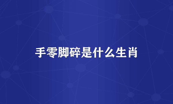 手零脚碎是什么生肖
