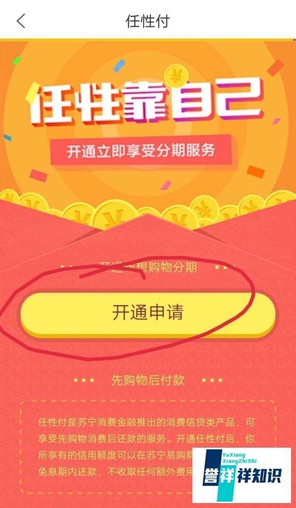 苏宁电器分期付款怎么弄