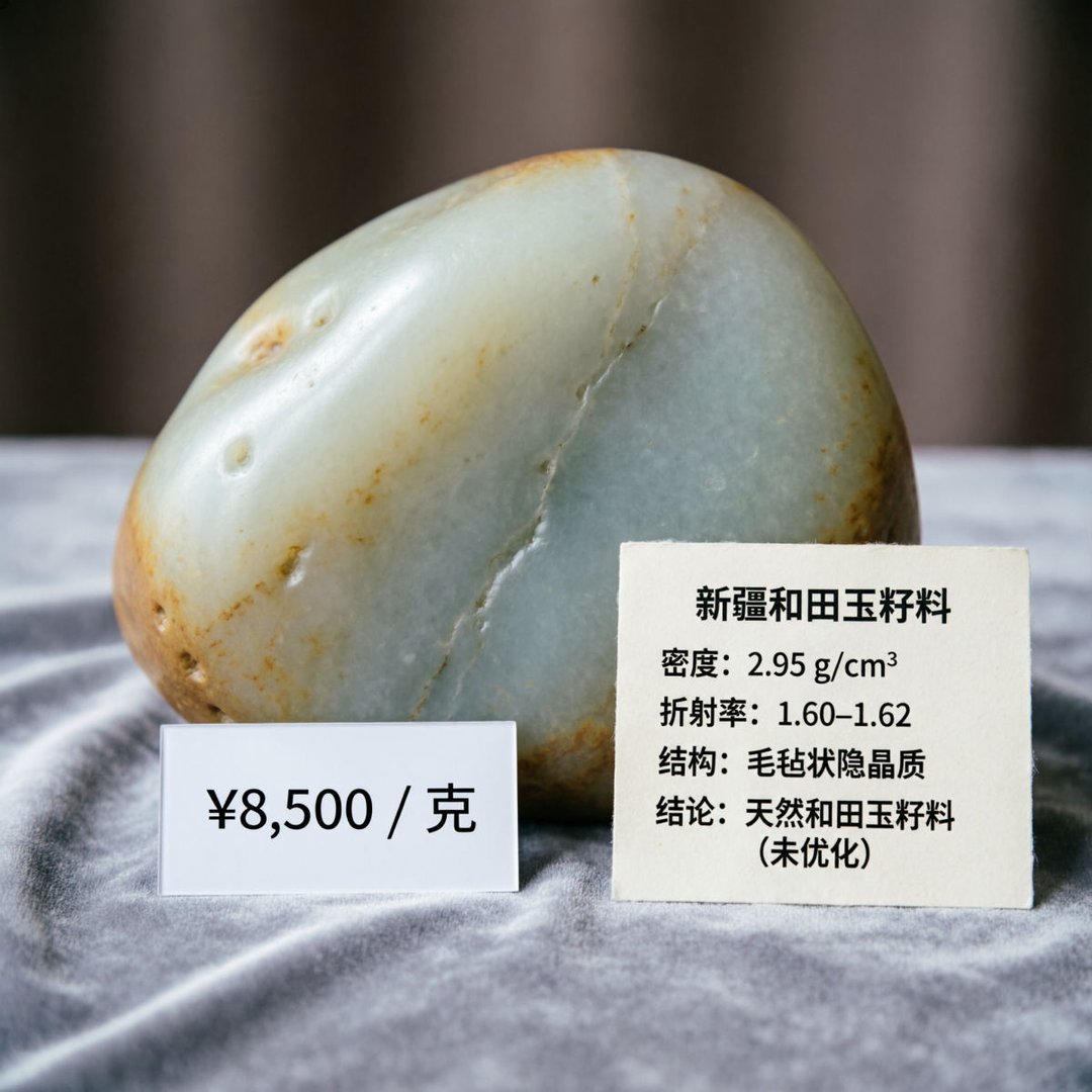 和田玉籽料一克多少钱