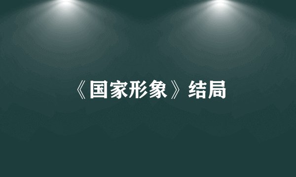 《国家形象》结局