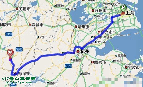 上海到黄山怎么去最方便