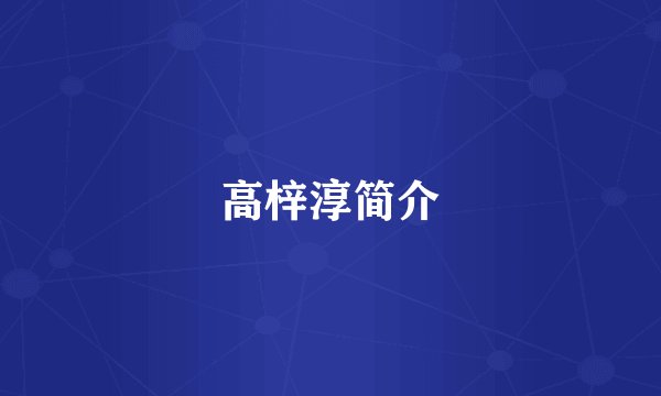 高梓淳简介