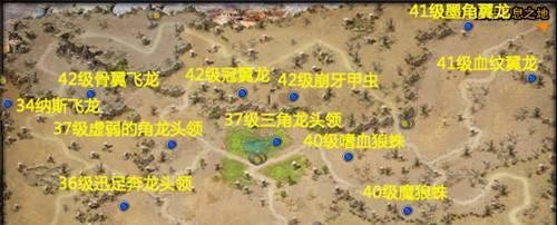 诺亚传说boss刷新坐标分布图