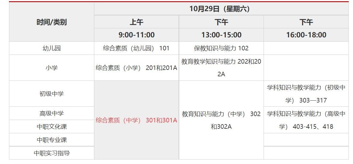 谁知道2023年教师资格证考试时间是什么时候?
