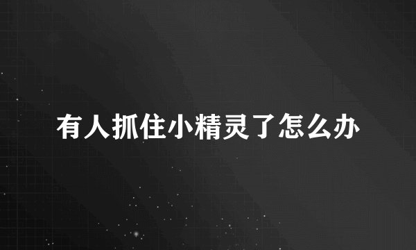 有人抓住小精灵了怎么办