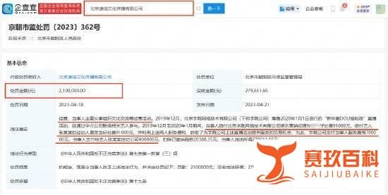 中介贿赂张靓颖经纪人及工作人员 被罚210万元