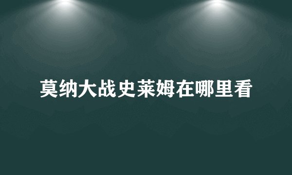 莫纳大战史莱姆在哪里看