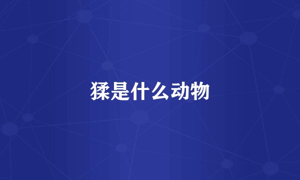 猱是什么动物