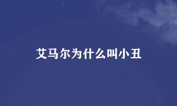 艾马尔为什么叫小丑