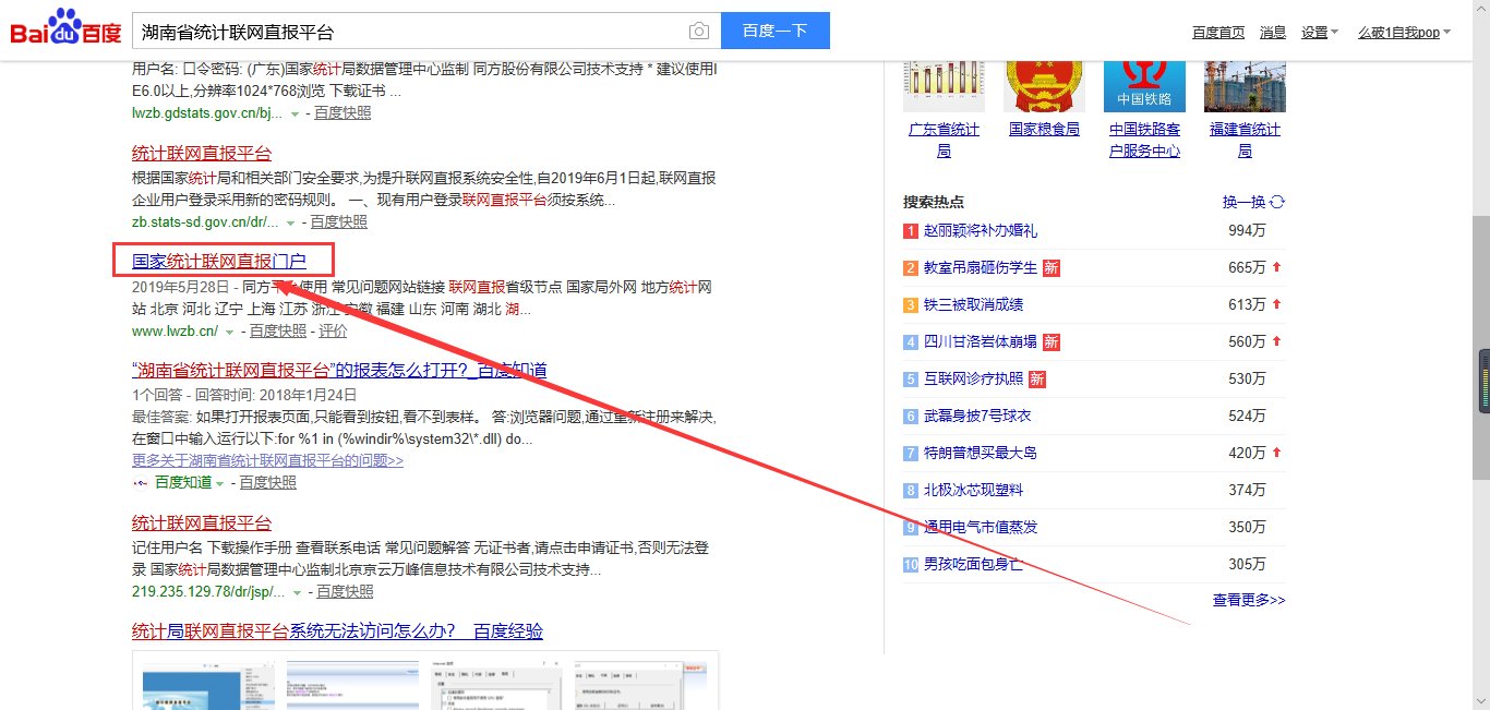 “湖南省统计联网直报平台”的报表怎么打开?