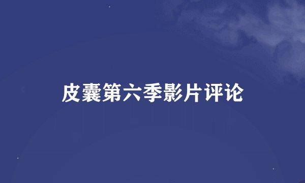 皮囊第六季影片评论
