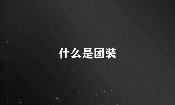 什么是团装