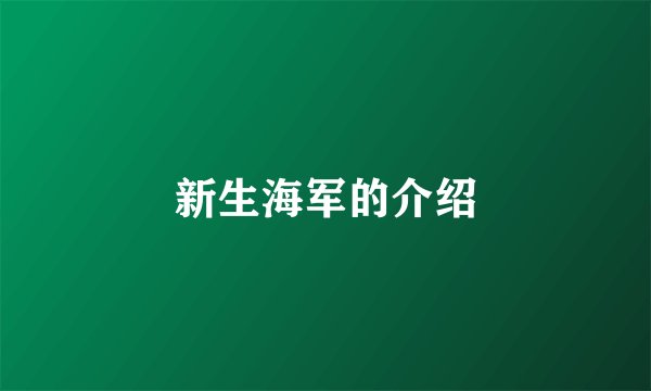 新生海军的介绍