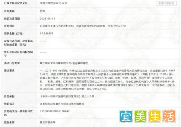 演员袁冰妍公司偷漏税被罚97万，10年努力毁于一旦，她活该吗？