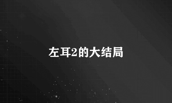 左耳2的大结局