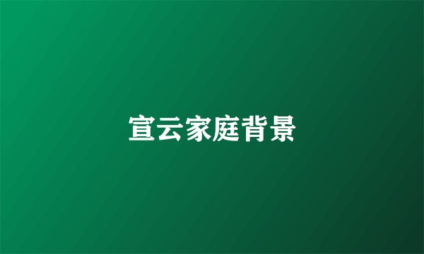 宣云家庭背景