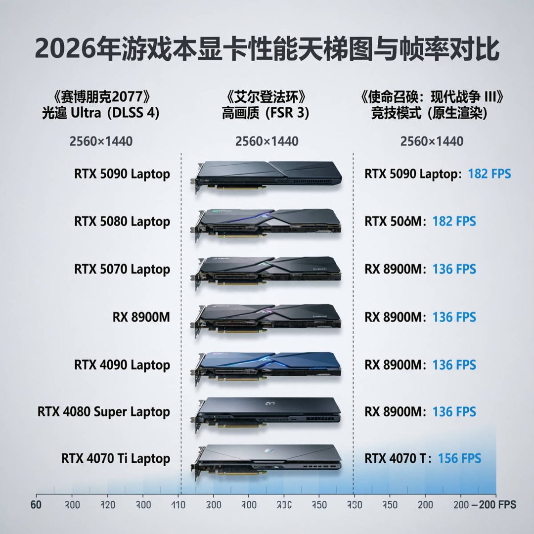 现在买游戏本显卡性能排行
