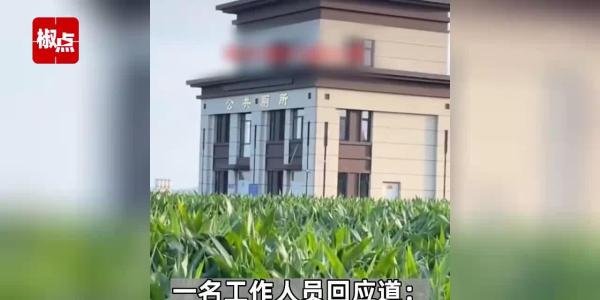 庄稼地现两层楼高豪华公厕 官方回应