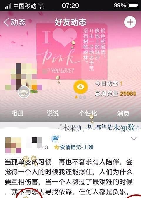 怎么在QQ空间设置漂浮物