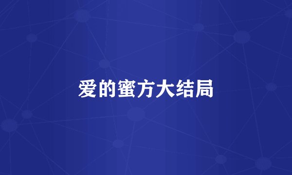 爱的蜜方大结局