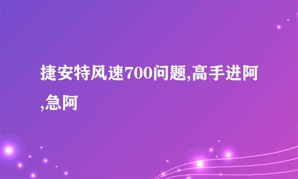 捷安特风速700问题,高手进阿,急阿