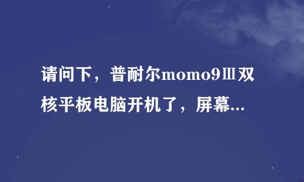 请问下，普耐尔momo9Ⅲ双核平板电脑开机了，屏幕上自己设计的密码忘记