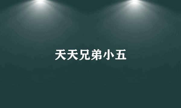 天天兄弟小五