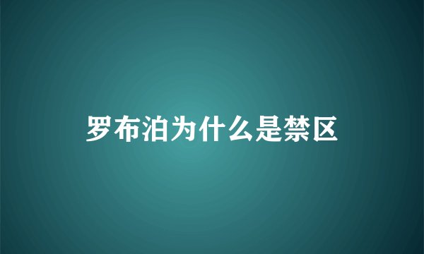 罗布泊为什么是禁区