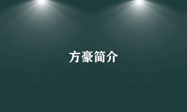 方豪简介