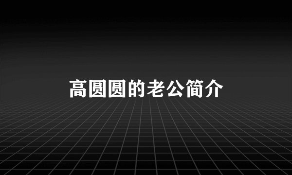 高圆圆的老公简介