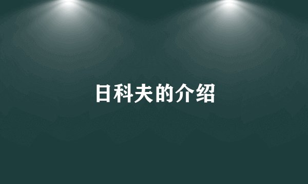 日科夫的介绍
