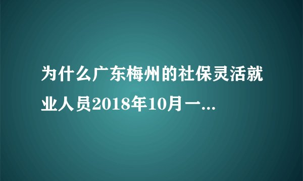 为什么广东梅州的社保灵活就业人员2018年10月一次性补交54个月,补交月数中拉