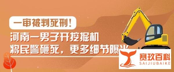 一审被判死刑！河南一男子开挖掘机将民警砸死，更多细节曝光