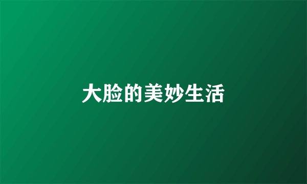 大脸的美妙生活