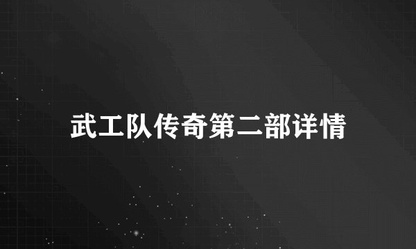武工队传奇第二部详情